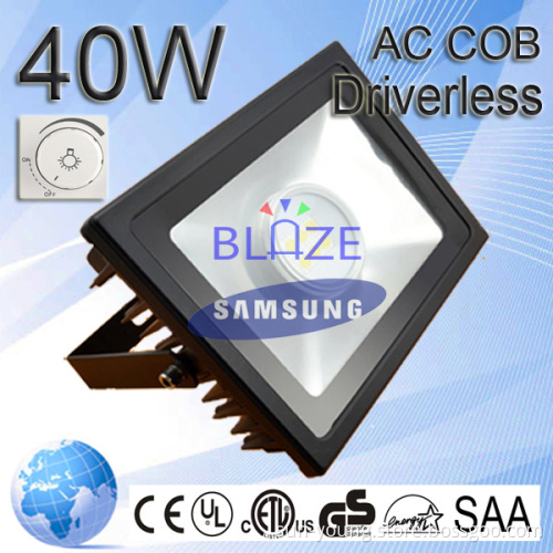 2014 best selling!!40w AC COB super bright no driver led light
